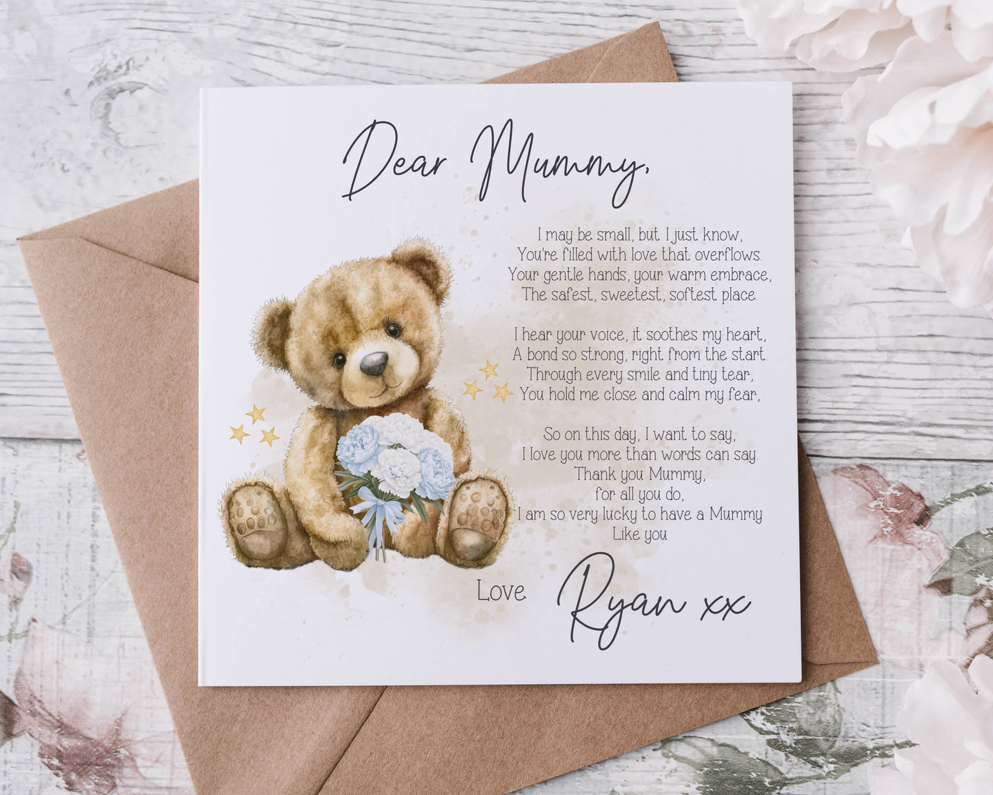 First Mothers Day Card from baby