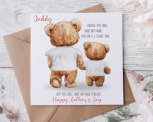 Load image into Gallery viewer, Daddy &amp; Iittle bear Card - White
