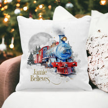 Load image into Gallery viewer, Believe Train Cushion
