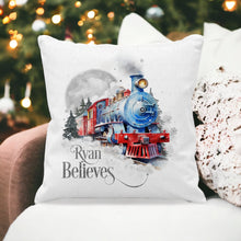 Load image into Gallery viewer, Believe Train Cushion
