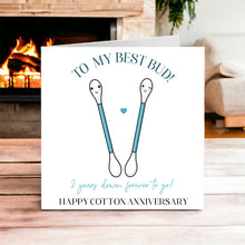 Load image into Gallery viewer, 2 Year Cotton Anniversary Card -Best Buds
