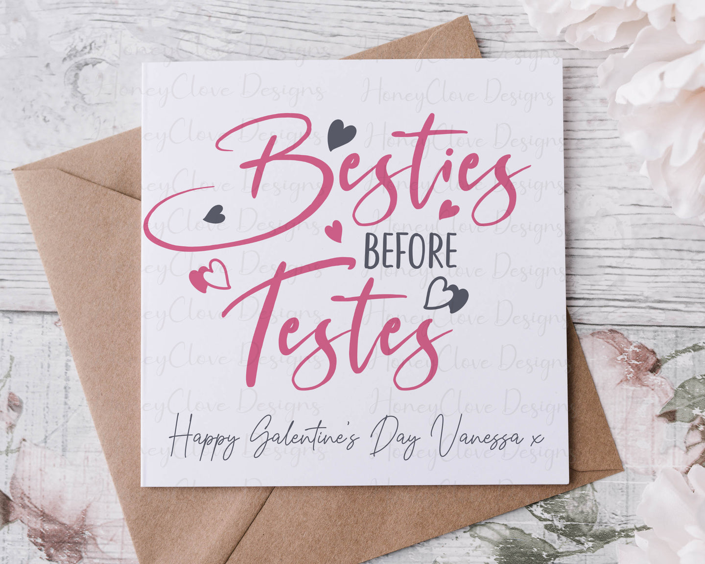 Galentine Card - Besties before testes