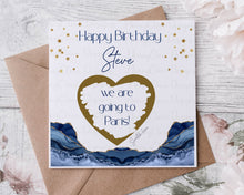 Load image into Gallery viewer, Birthday Scratch Card - Blue and gold
