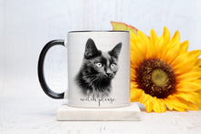 Load image into Gallery viewer, Sketch Design - Black Cat Mug
