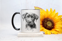 Load image into Gallery viewer, Sketch Design - Black Lab Mug
