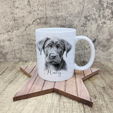 Load image into Gallery viewer, Sketch Design - Black Lab Mug
