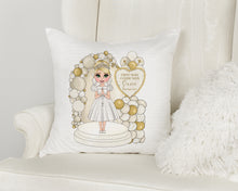 Load image into Gallery viewer, Dolly Communion Girl Cushion
