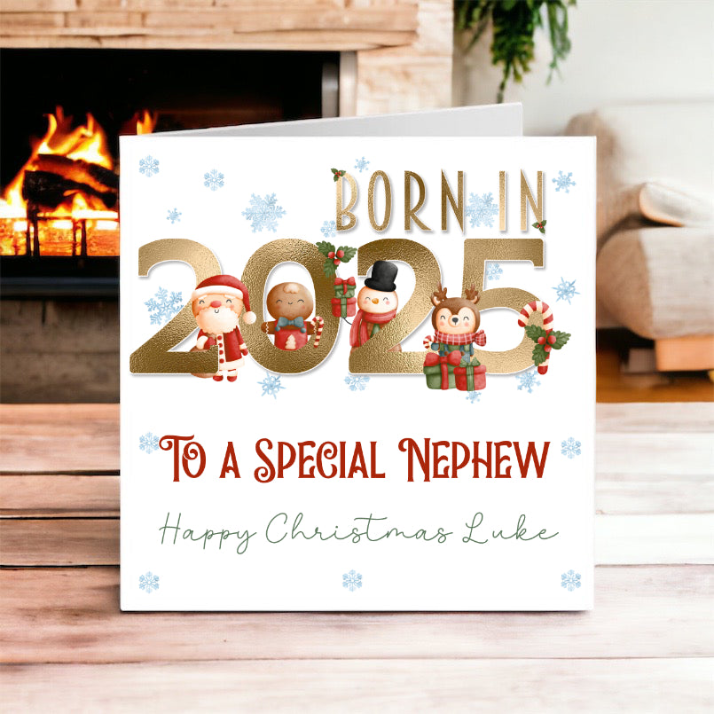Born in 2025 Christmas Card