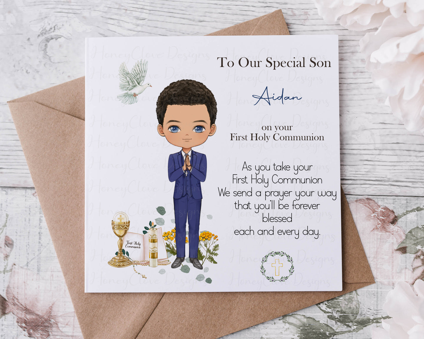 Communion Boy Card