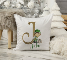 Load image into Gallery viewer, Christmas Green Elf Cushion
