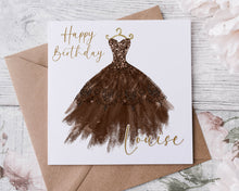 Load image into Gallery viewer, Ball Gown Dress - Birthday Card
