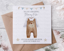 Load image into Gallery viewer, Baby Shower Card  - Blue/Brown BabyGro
