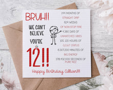 Load image into Gallery viewer, Special Birthday Dates Slang Card
