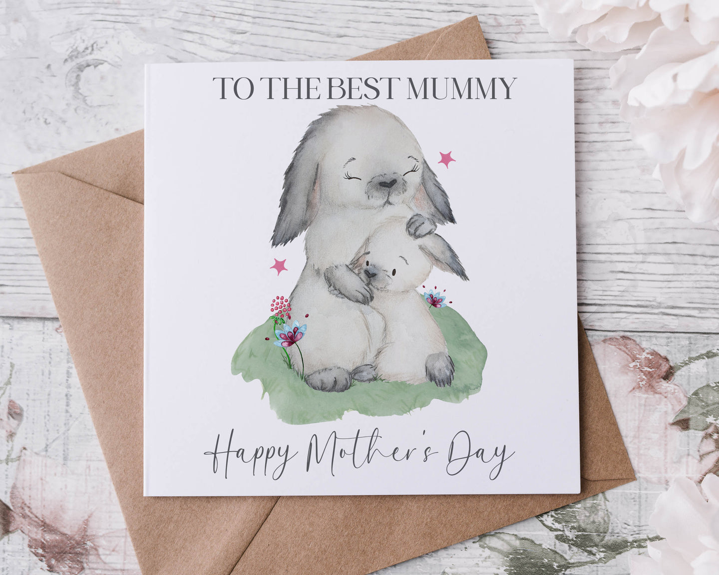 Mummy & Bunnies - Mothers Day Card