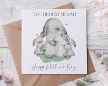 Load image into Gallery viewer, Mummy &amp; Bunnies - Mothers Day Card
