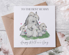 Load image into Gallery viewer, Mummy &amp; Bunnies - Mothers Day Card
