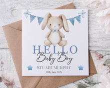 Load image into Gallery viewer, Welcome Baby Greeting Card - Blue
