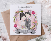 Load image into Gallery viewer, Wedding Character Greeting Card
