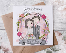 Load image into Gallery viewer, Wedding Character Greeting Card
