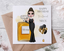 Load image into Gallery viewer, Perfume Chanel Birthday Card
