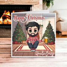 Load image into Gallery viewer, Chibi Male Christmas Card
