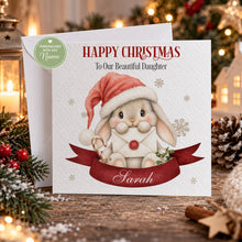 Load image into Gallery viewer, Personalised daughter Christmas card

