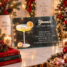 Load image into Gallery viewer, Personalised cocktail glass chopping board lifestyle mockup
