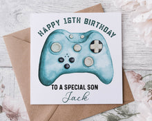 Load image into Gallery viewer, Gamer Design Birthday Card - Design A
