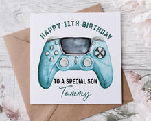 Load image into Gallery viewer, Gamer Design Birthday Card - Design B
