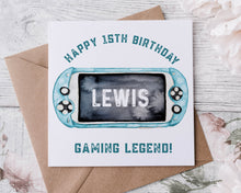 Load image into Gallery viewer, Gamer Design Birthday Card - Design C
