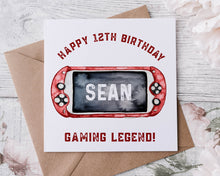 Load image into Gallery viewer, Gamer Design Birthday Card - Design C
