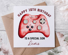 Load image into Gallery viewer, Gamer Design Birthday Card - Design A
