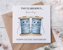 Load image into Gallery viewer, 2 Year Cotton Anniversary Card

