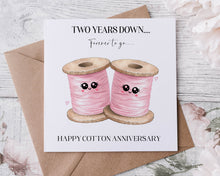 Load image into Gallery viewer, 2 Year Cotton Anniversary Card
