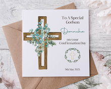 Load image into Gallery viewer, Confirmation Cross Greeting Card
