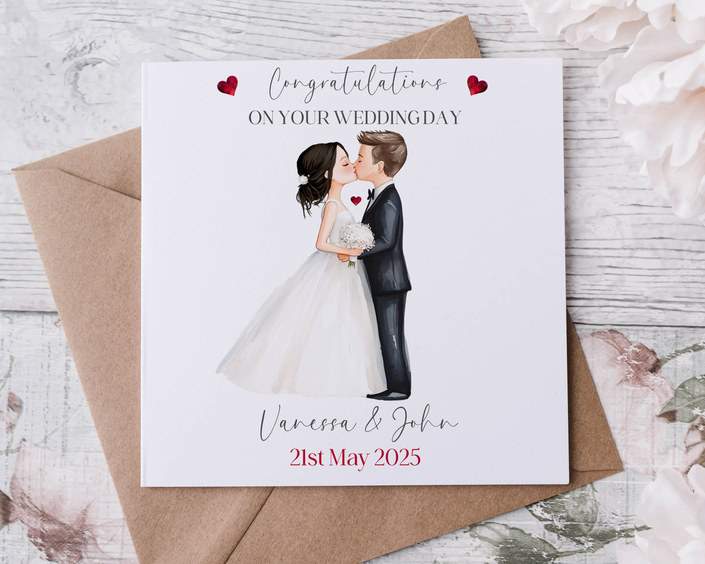 Cute Couple Wedding Greeting Card