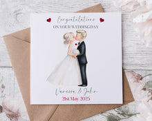 Load image into Gallery viewer, Cute Couple Wedding Greeting Card
