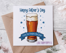 Load image into Gallery viewer, Beer Glass Fathers Day/Birthday  Card
