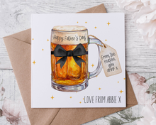 Load image into Gallery viewer, Beer Glass Fathers Day/Birthday Card 2

