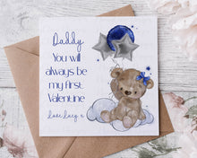 Load image into Gallery viewer, Blue Bear with Balloons - Valentines/Birthday
