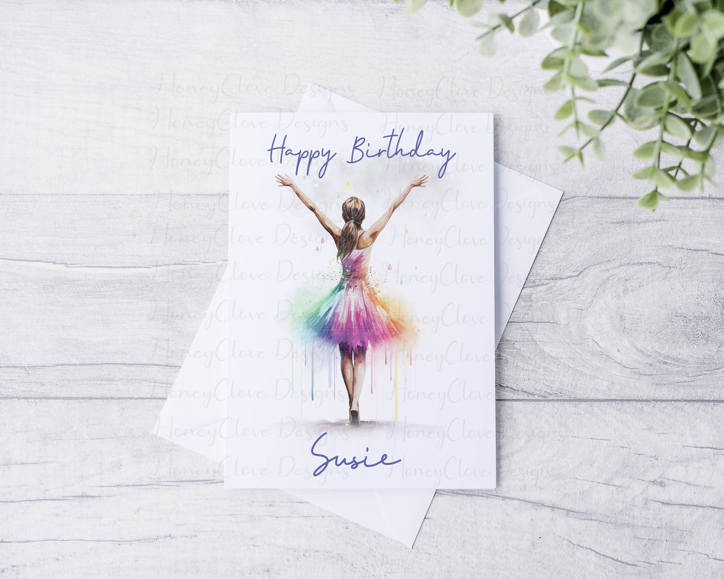 Watercolour dancer Greeting Card