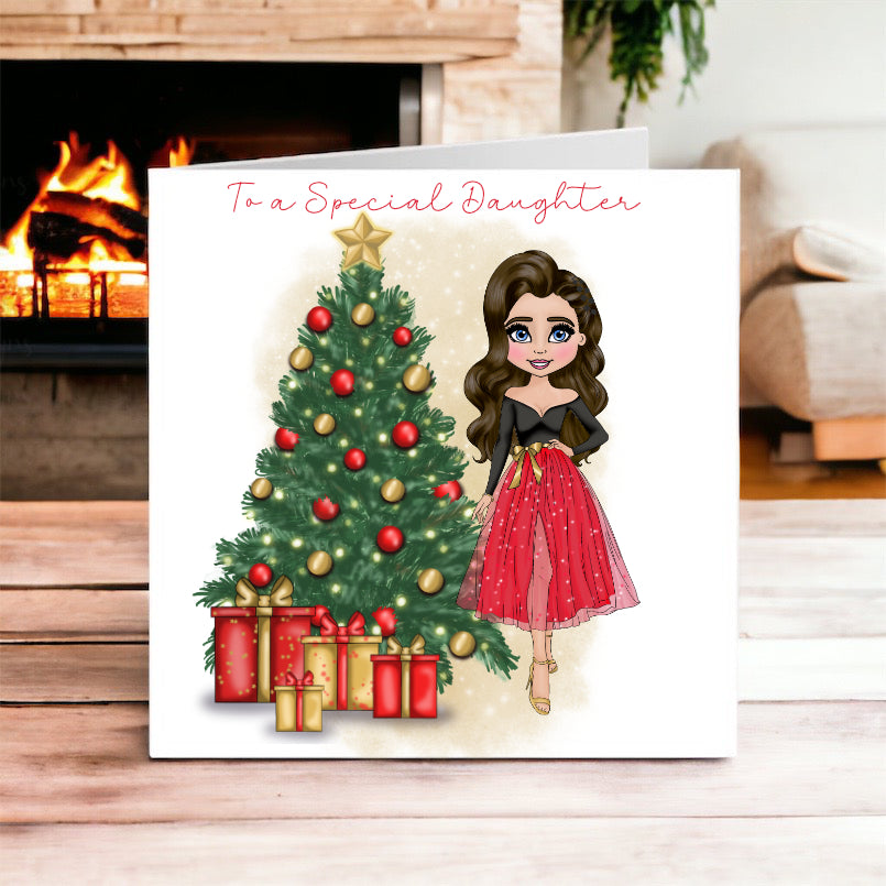 Christmas Dolly Greeting Card