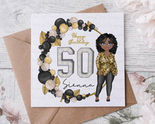 Load image into Gallery viewer, 30/40/50/60th Dolly Birthday Card
