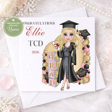 Load image into Gallery viewer, Dolly Graduation Girl Card 2026
