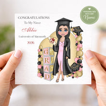 Load image into Gallery viewer, Dolly Graduation Girl Card 2026
