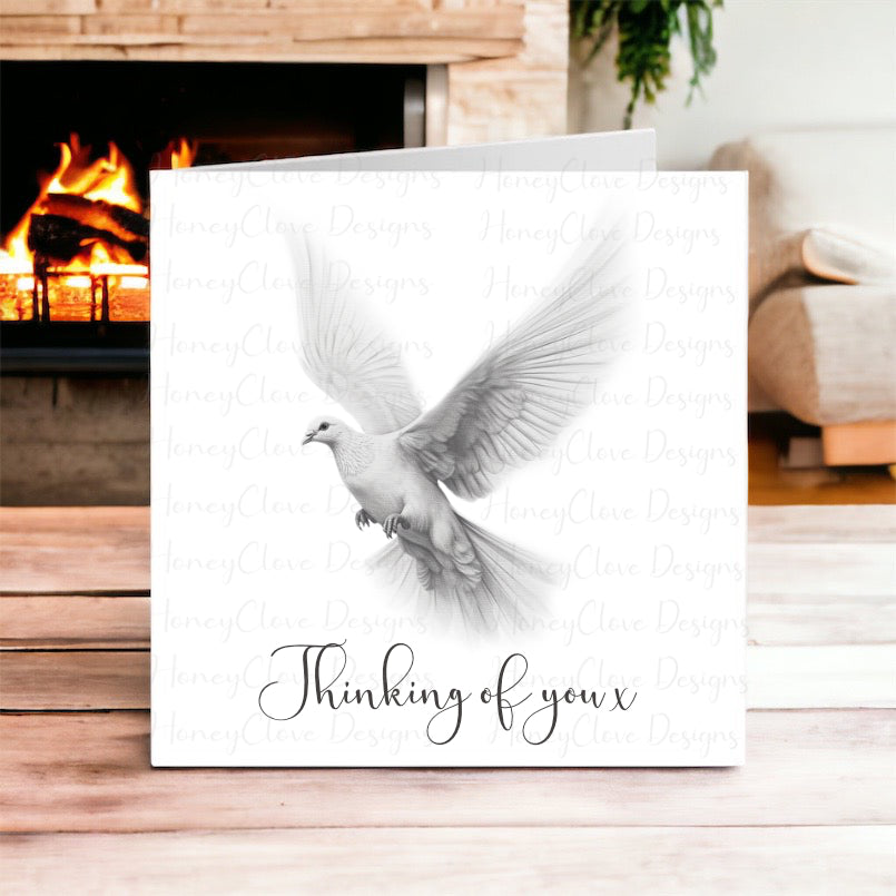 Thinking of You Dove Greeting Card