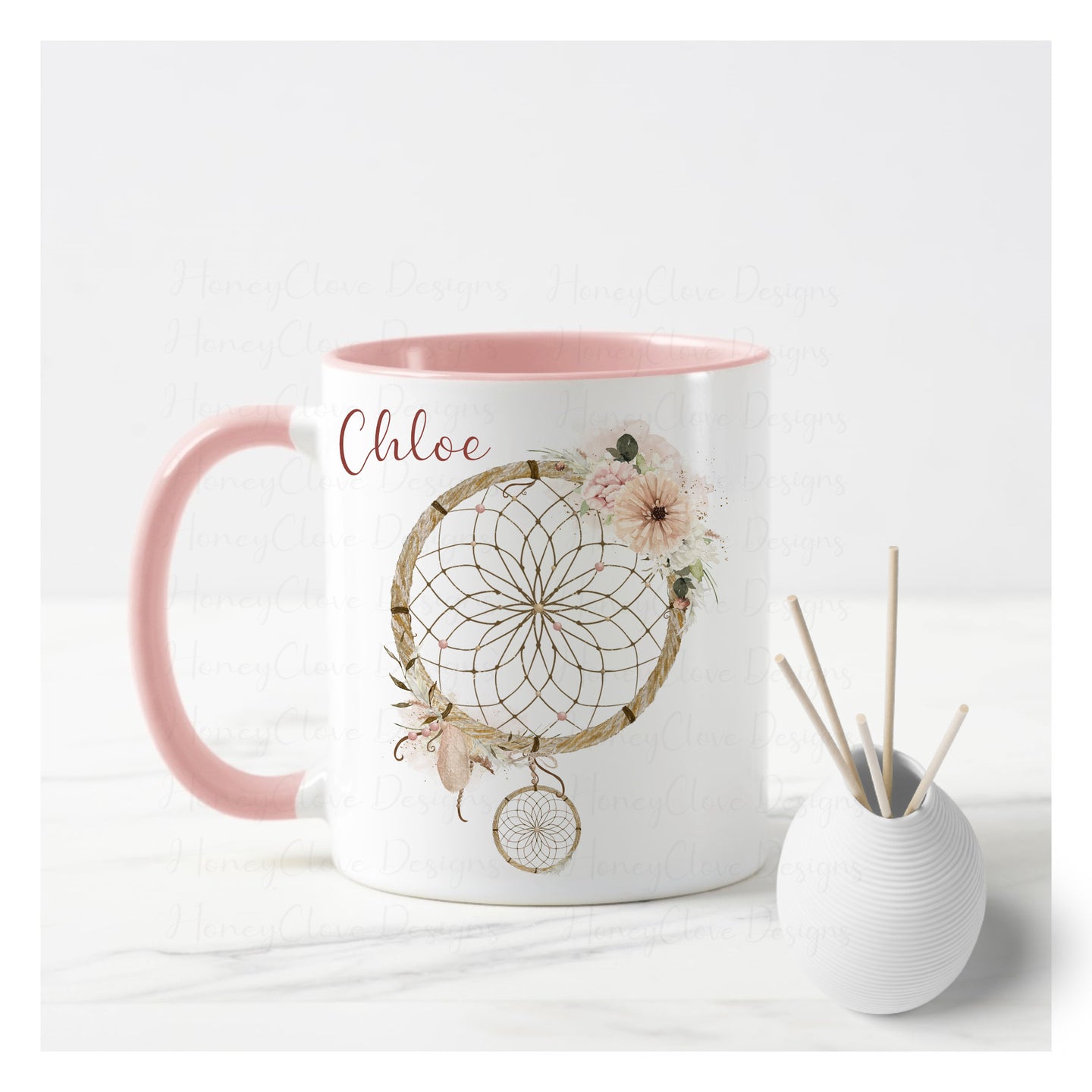 Pink Dreamcatcher Mug