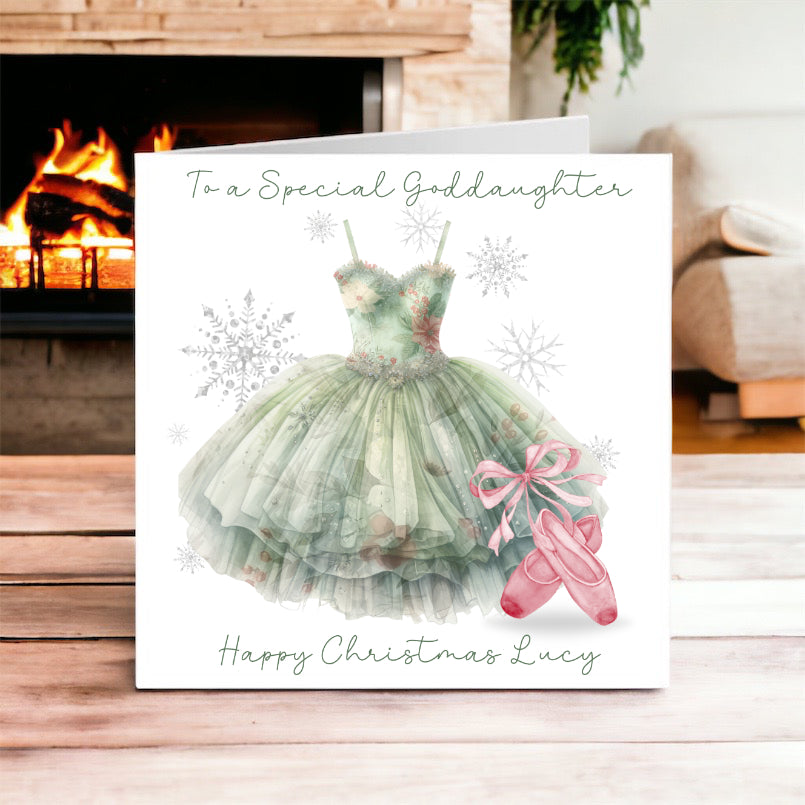 Ballet Dancer Christmas Card
