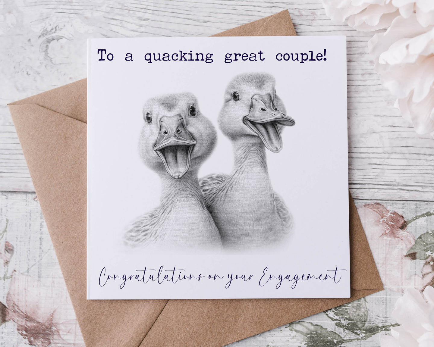 Engagement card - Ducks