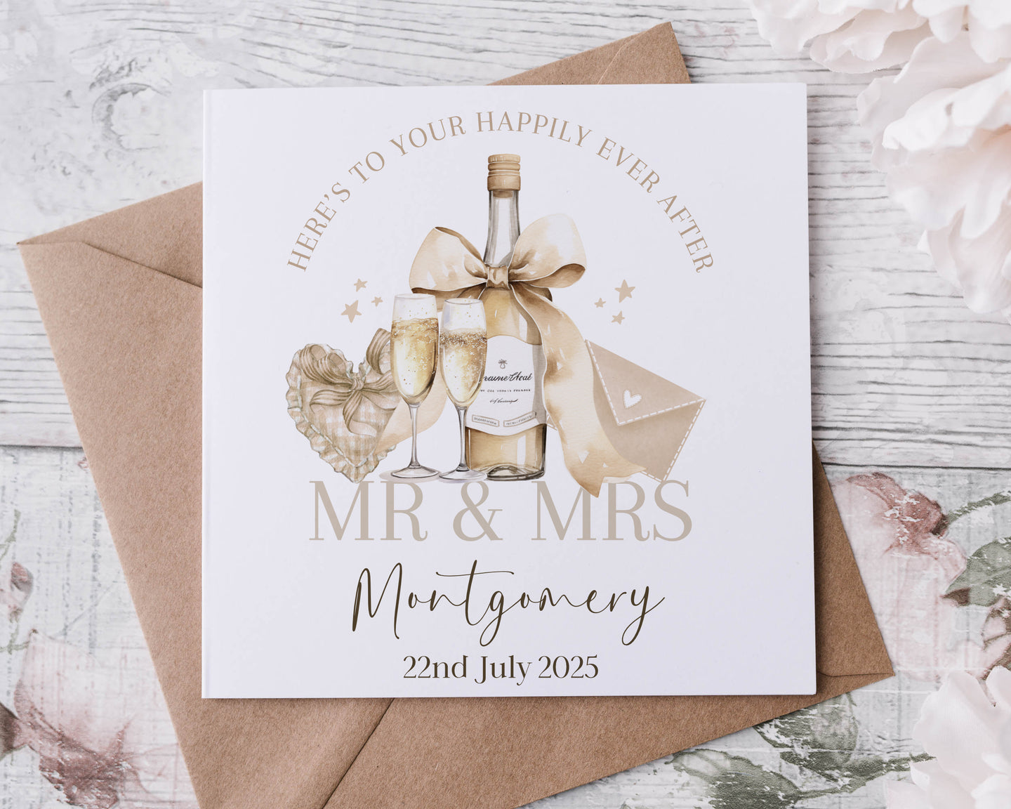 Happily Ever After Wedding Card